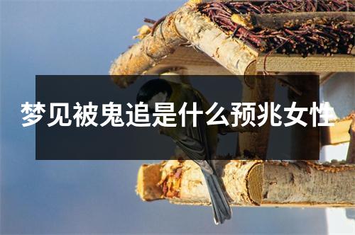 梦见被鬼追是什么预兆女性