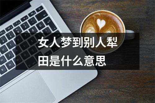 女人梦到别人犁田是什么意思