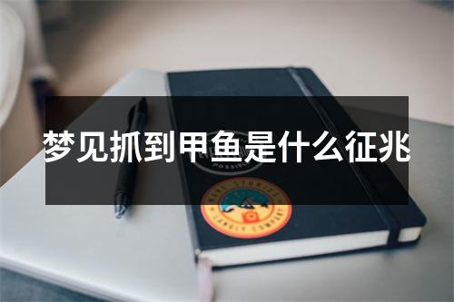 梦见抓到甲鱼是什么征兆