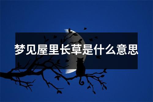 梦见屋里长草是什么意思