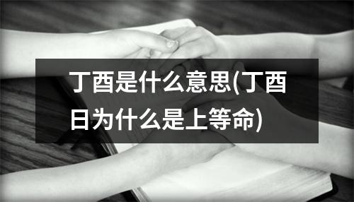 丁酉是什么意思(丁酉日为什么是上等命)