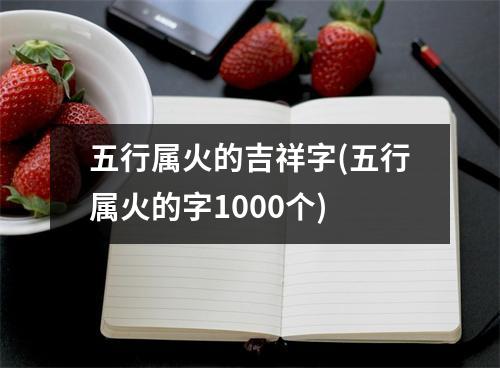 五行属火的吉祥字(五行属火的字1000个)