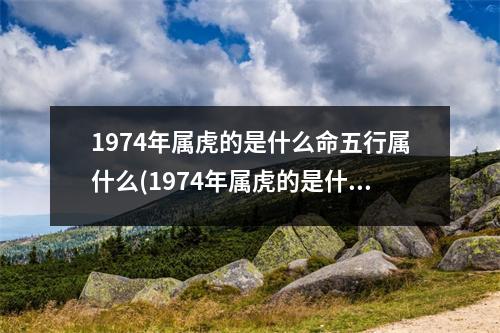 1974年属虎的是什么命五行属什么(1974年属虎的是什么命五行属什么如何论当年财运方位)