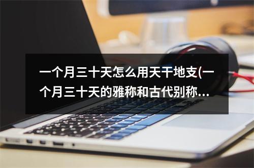 一个月三十天怎么用天干地支(一个月三十天的雅称和古代别称是什么)