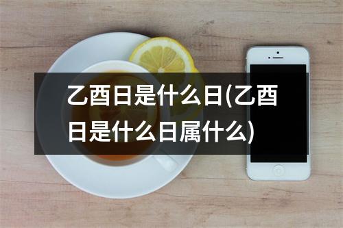 乙酉日是什么日(乙酉日是什么日属什么)