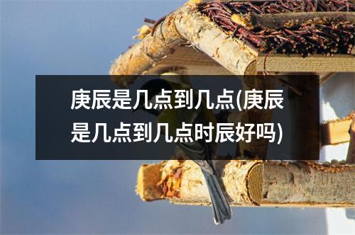 庚辰是几点到几点(庚辰是几点到几点时辰好吗)