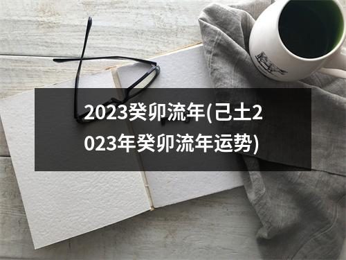 2023癸卯流年(己土2023年癸卯流年运势)