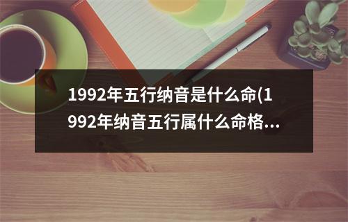 1992年五行纳音是什么命(1992年纳音五行属什么命格)