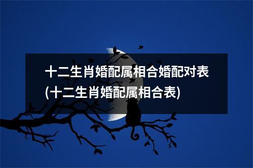 十二生肖婚配属相合婚配对表(十二生肖婚配属相合表)