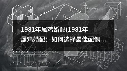 1981年属鸡婚配(1981年属鸡婚配：如何选择佳配偶？)