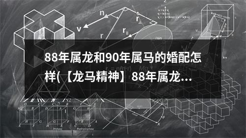 88年属龙和90年属马的婚配怎样(【龙马精神】88年属龙与90年属马的婚配全解析)