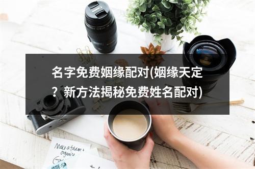 名字免费姻缘配对(姻缘天定？新方法揭秘免费姓名配对)