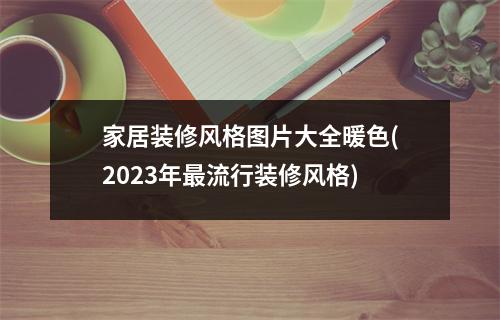 家居装修风格图片大全暖色(2023年流行装修风格)