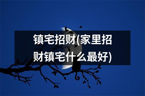 镇宅招财(家里招财镇宅什么好)