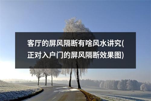 客厅的屏风隔断有啥风水讲究(正对入户门的屏风隔断效果图)