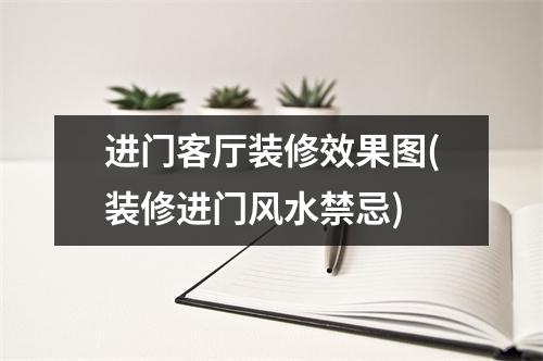 进门客厅装修效果图(装修进门风水禁忌)