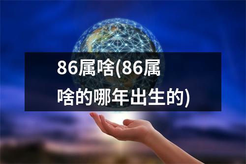 86属啥(86属啥的哪年出生的)