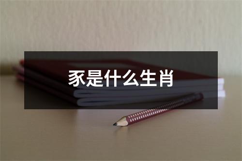 豕是什么生肖