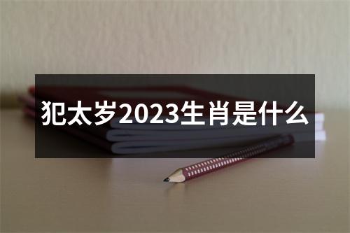 犯太岁2023生肖是什么