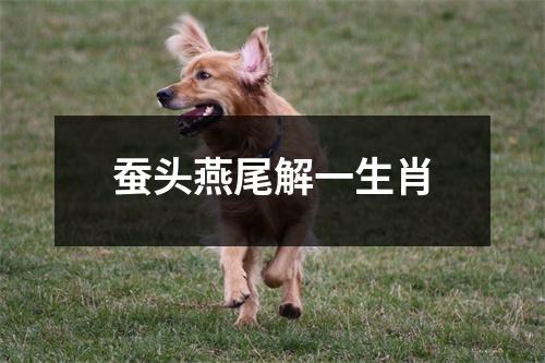 蚕头燕尾解一生肖