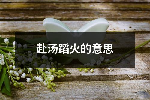 赴汤蹈火的意思