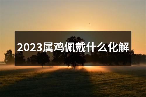 2023属鸡佩戴什么化解