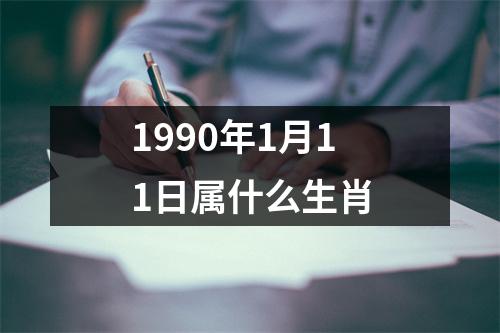 1990年1月11日属什么生肖