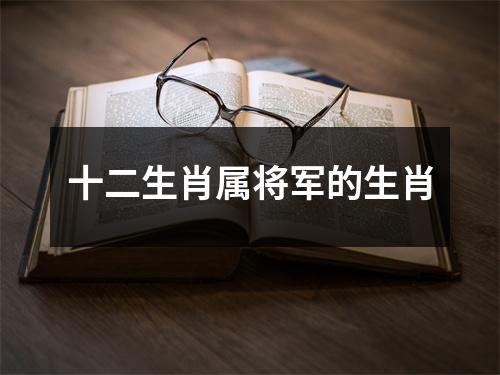 十二生肖属将军的生肖