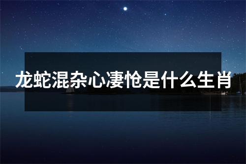 龙蛇混杂心凄怆是什么生肖