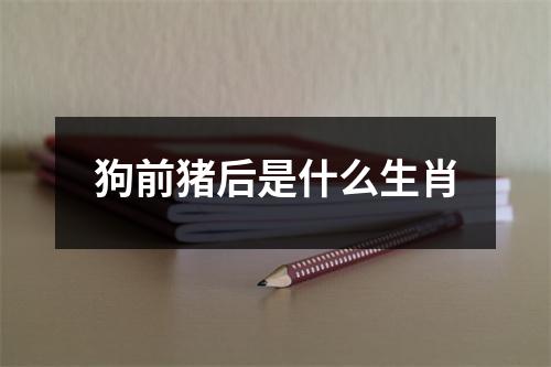 狗前猪后是什么生肖