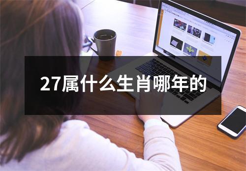 27属什么生肖哪年的