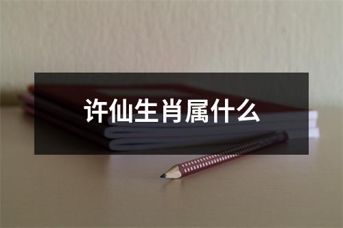 许仙生肖属什么