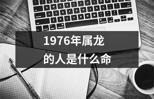 1976年属龙的人是什么命