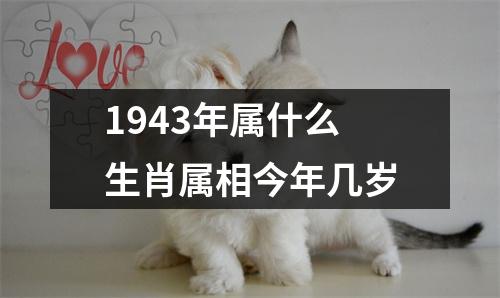 1943年属什么生肖属相今年几岁