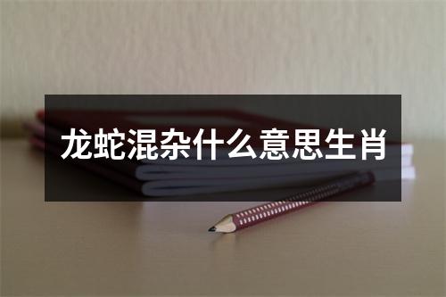 龙蛇混杂什么意思生肖