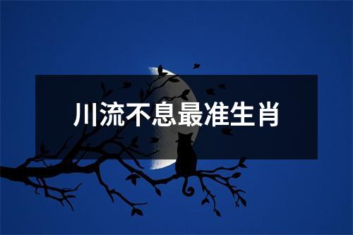 川流不息最准生肖