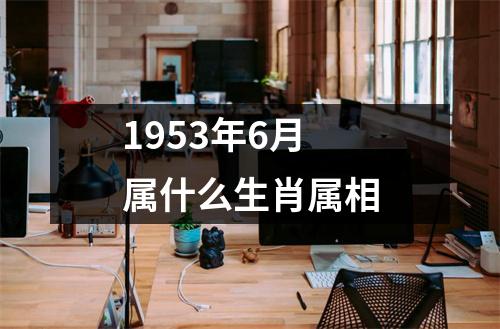 1953年6月属什么生肖属相