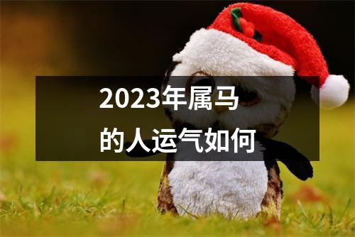 2023年属马的人运气如何