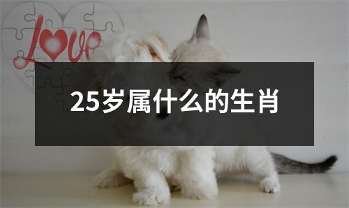 25岁属什么的生肖