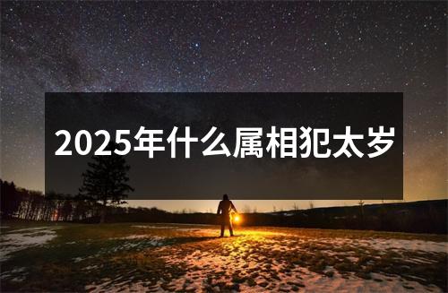 2025年什么属相犯太岁