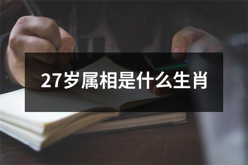 27岁属相是什么生肖