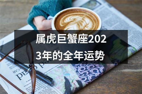 属虎巨蟹座2023年的全年运势