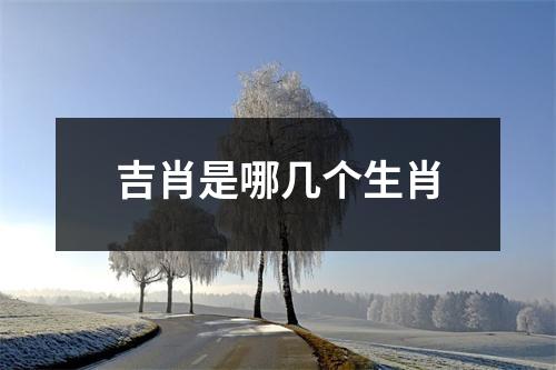 吉肖是哪几个生肖