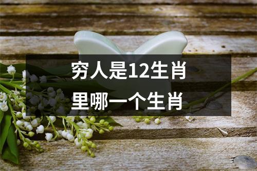 穷人是12生肖里哪一个生肖