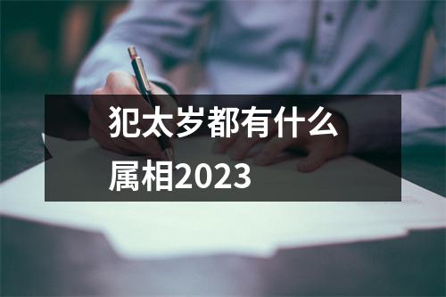 犯太岁都有什么属相2023