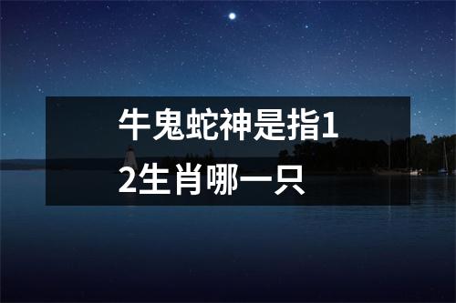 牛鬼蛇神是指12生肖哪一只