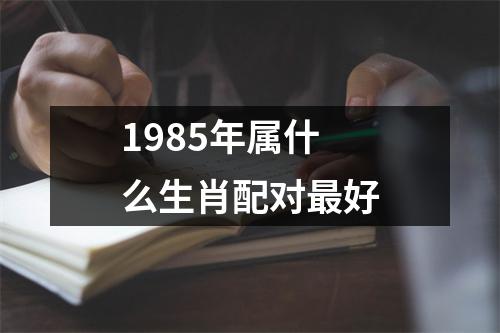 1985年属什么生肖配对最好