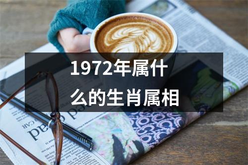 1972年属什么的生肖属相