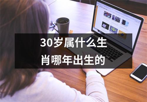 30岁属什么生肖哪年出生的