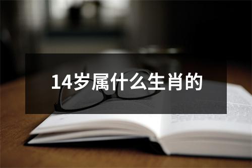 14岁属什么生肖的